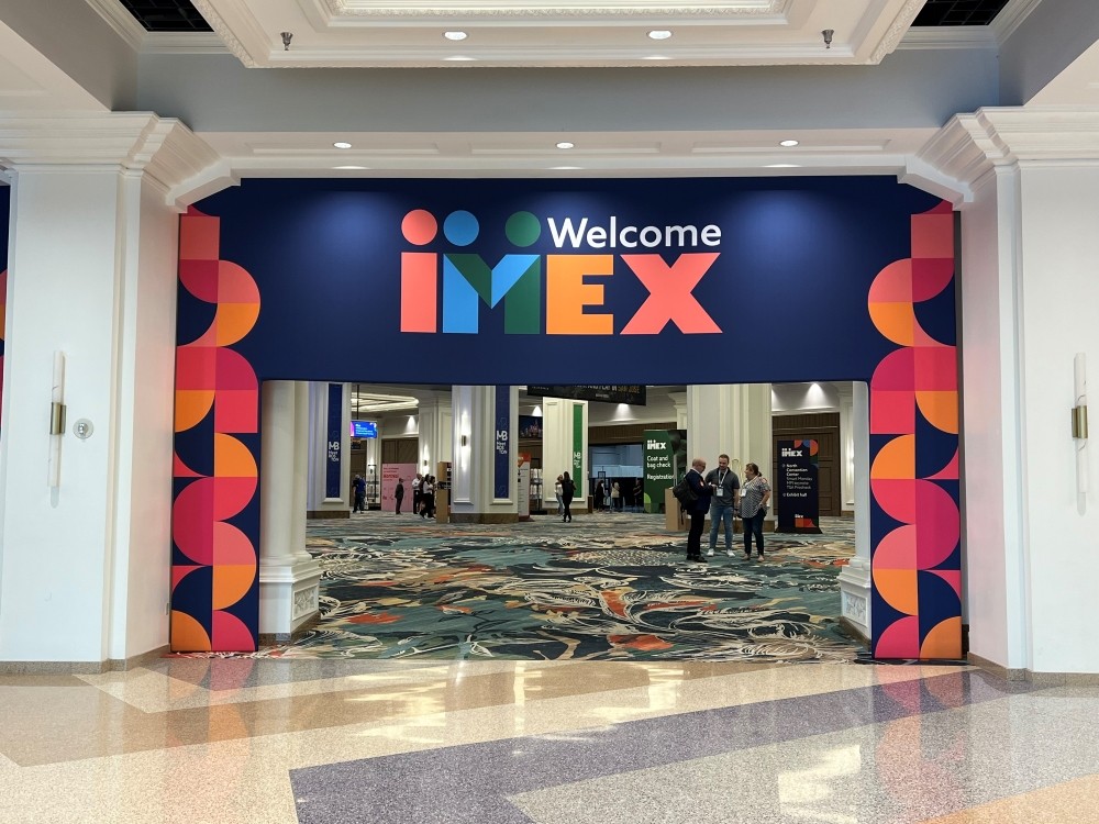 IMEX America Entrance Sign