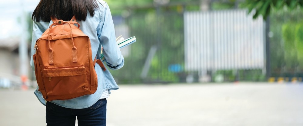 Girl with Backpack