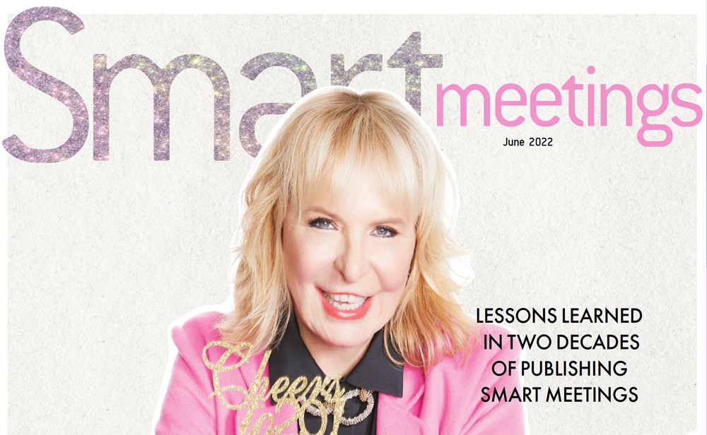 Image of Marin Bright on cover of Smart Meetings.