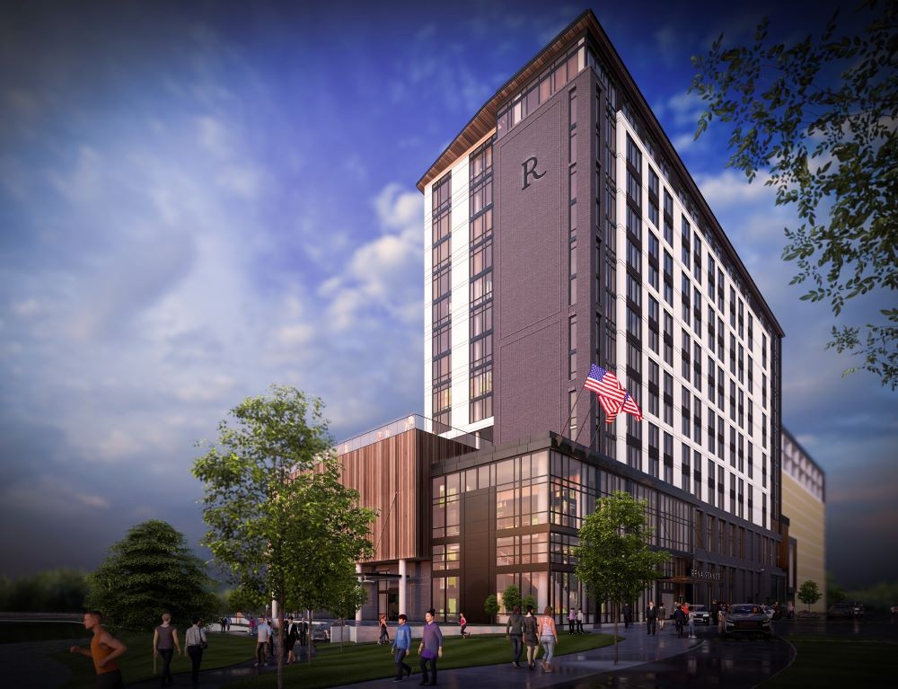 Rendering of the Marriott Renaissance in Research Triangle Park