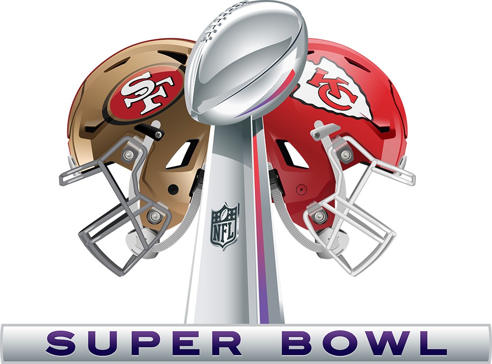 San Francisco 49ers and Kansas City Chiefs Helmets