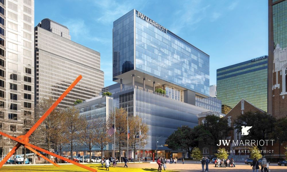 JW Marriott Dallas Arts District exterior rendering