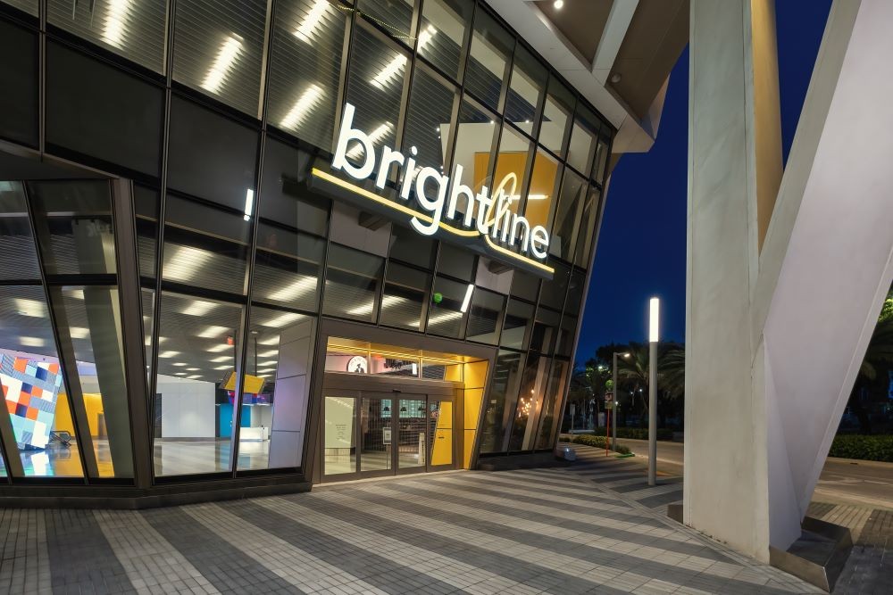 Brightline's Miami station exterior