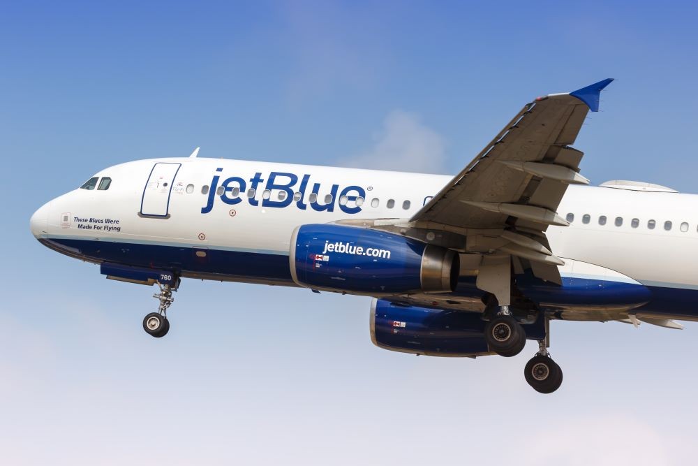 Photo of a JetBlue Airplane Taking Off