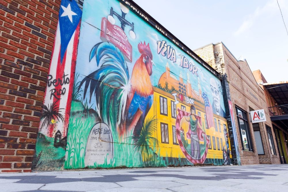 Ybor City mural in Tampa