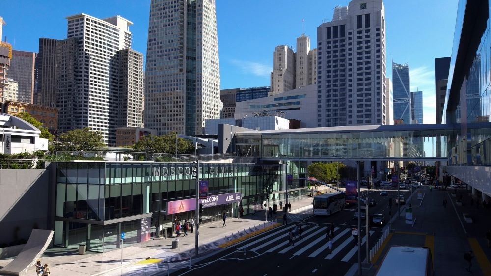 Photo of Moscone Center, San Francisco.