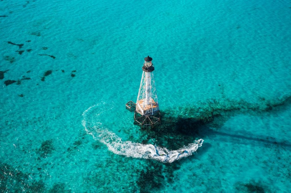 Eco tour on jet skis at Alligator Reef, Florida Keys