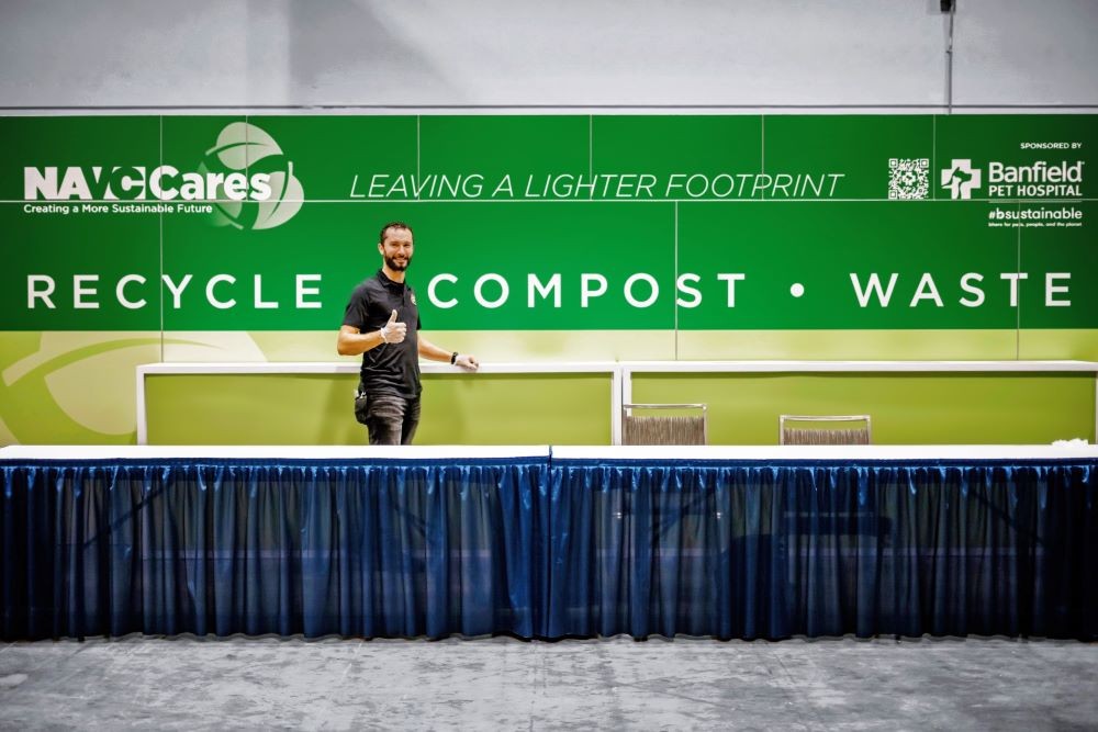 Composting station at Orange County Convention Center (OCCC)