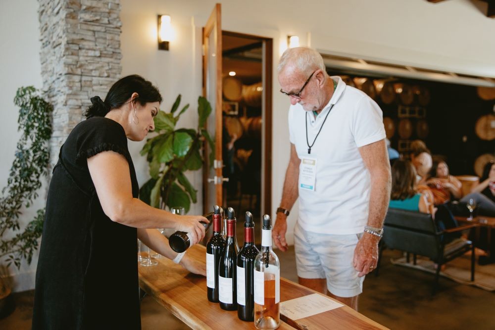 Wine tasting at Sunnyslope Wine Trail