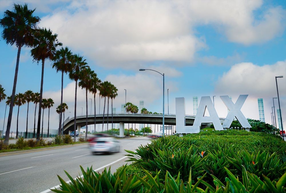 LAX sign in Los Angeles