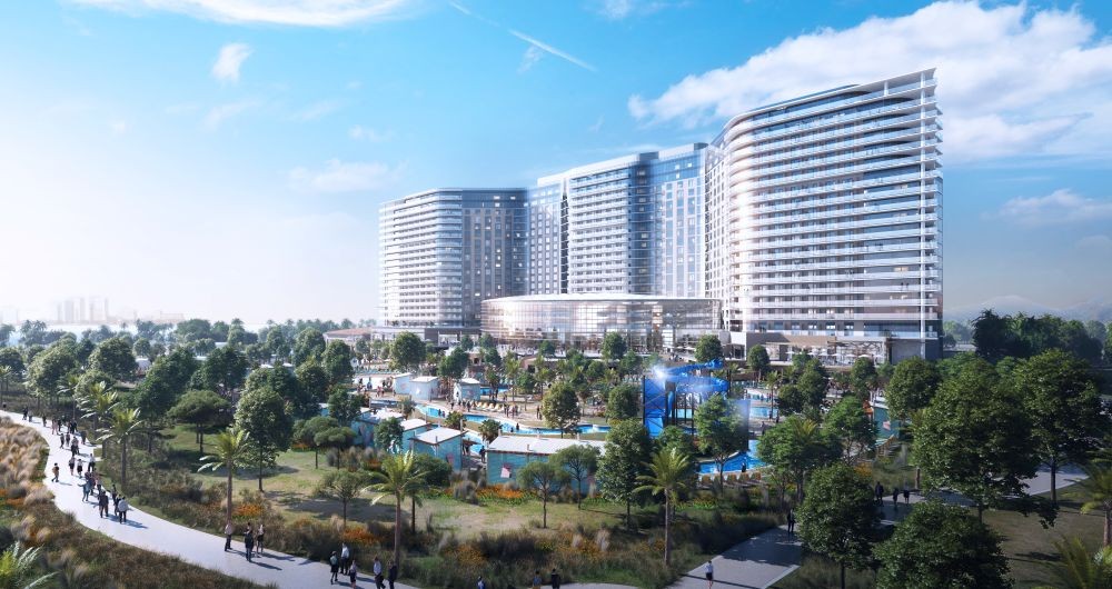 Rendering of exterior of Gaylord Pacific Resort & Convention Center.