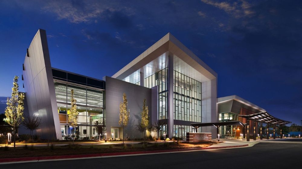 Exterior of Riverside EpiCenter.