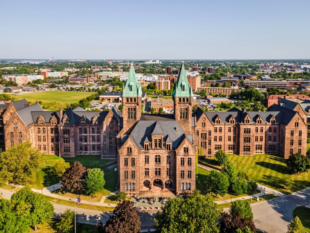 The Richardson Hotel aerial in Buffalo, New York