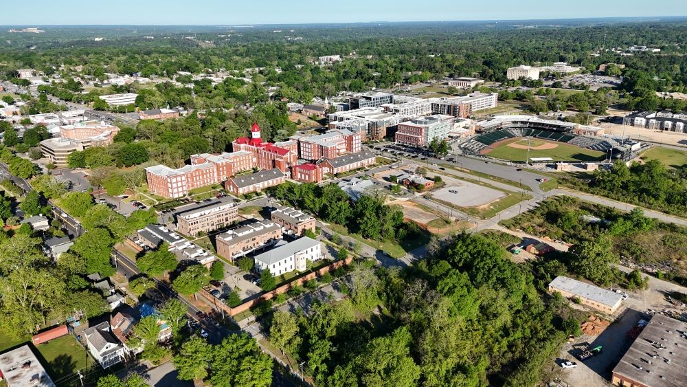Aerial photo of BullStreet District, Columbia, South Carolina.