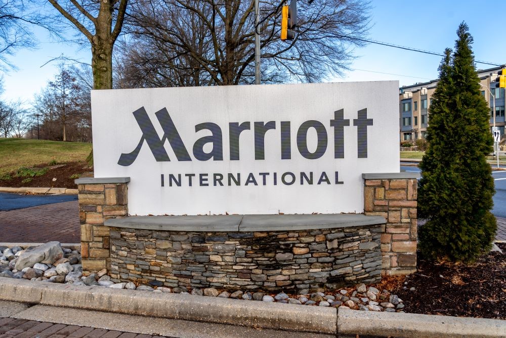 Marriott International Sign. Credit: JHVEPhoto / Shutterstock