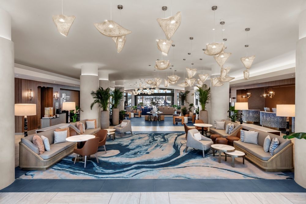 Sheraton San Diego Resort lobby. Credit: Peregrine Hospitality.