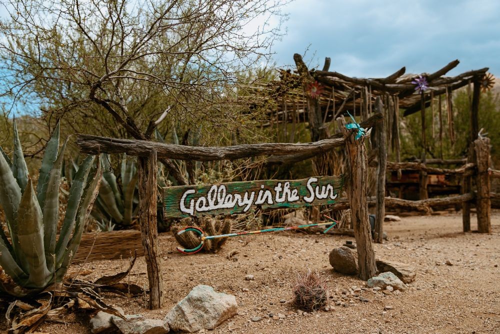 DeGrazia Gallery in the Sun sign. Credit: Wandering Maverick Photo+Film