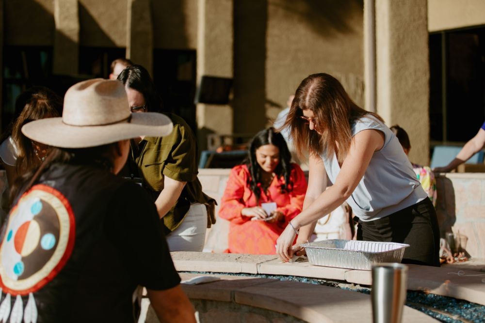 Native American morning ritual at Meetings Today LIVE! West. Credit: Wandering Maverick Photo+Film