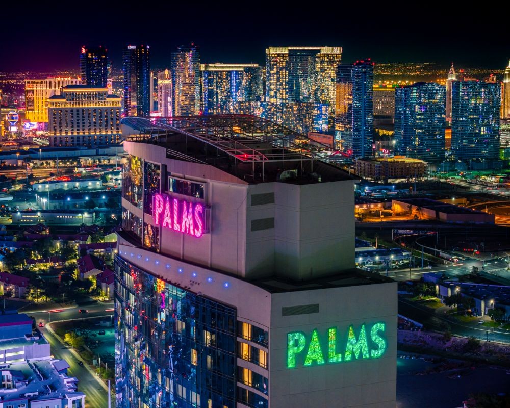 Aerial view Palms Casino Resort in Las Vegas