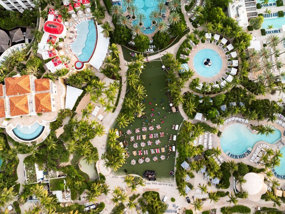 Global DMC Partners Connection Event aerial at Grand Hyatt Baha Mar