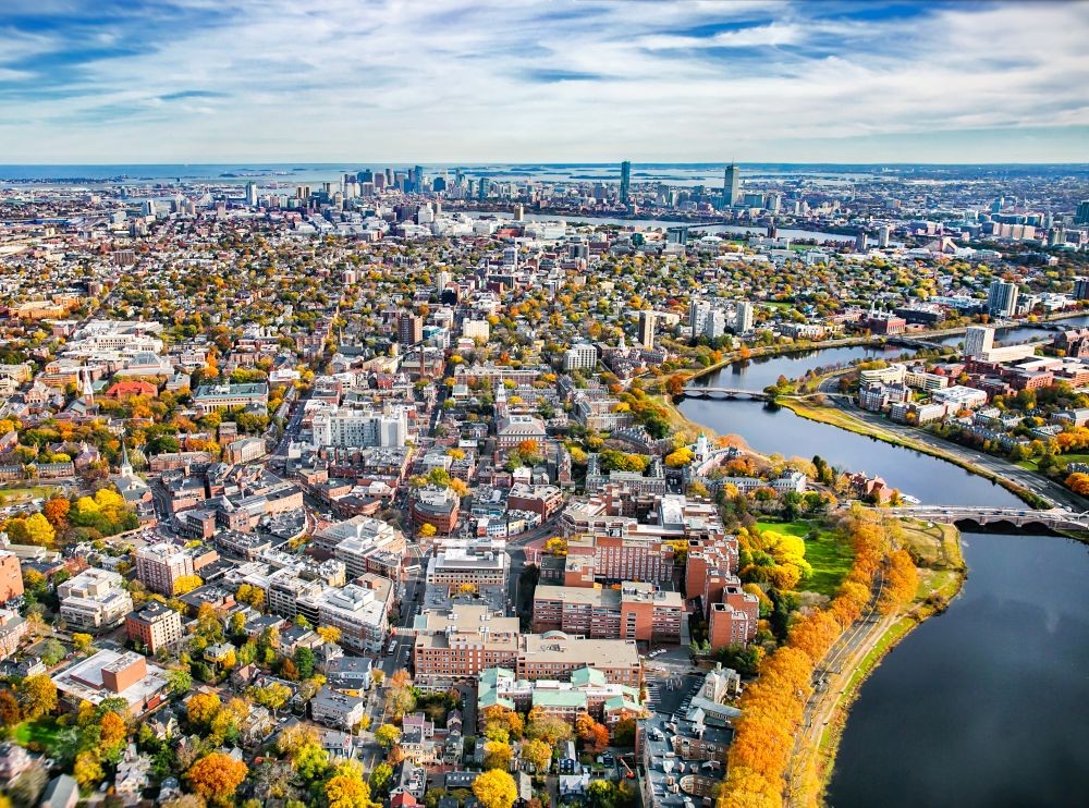 Cambridge aerial view.