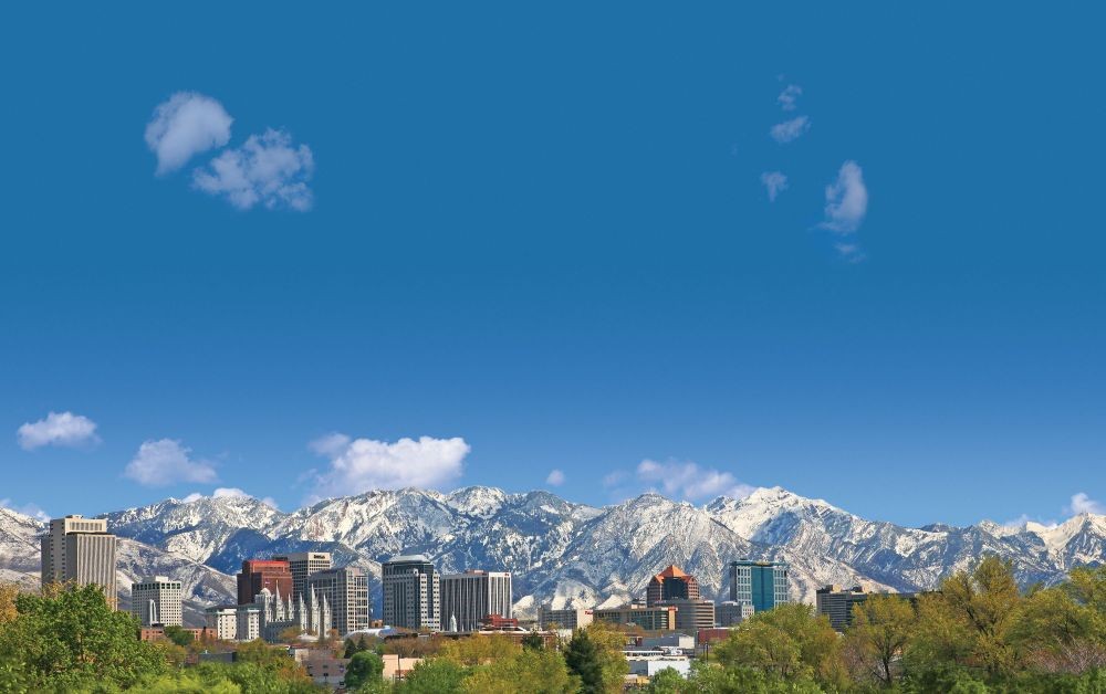 Downtown Salt Lake City.