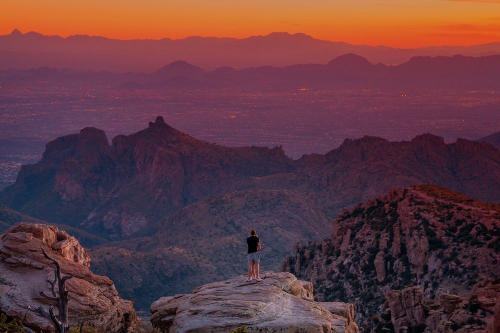 Sunset over Tucson