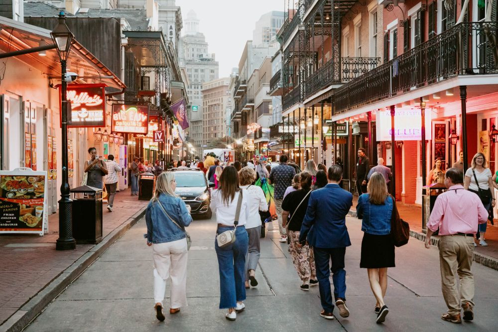 Meetings Today Live! South attendees parade down Bourbon Street.