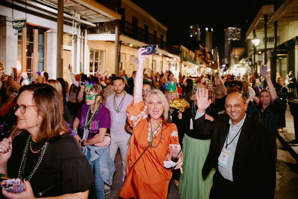 Meetings Today Live South! joined a processional right outside the side doors of The Royal Sonesta New Orleans.