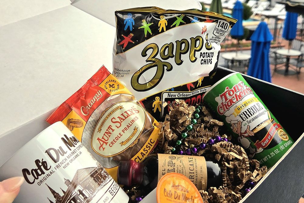 Welcome amenity room drop from Box of Care Gift Company.