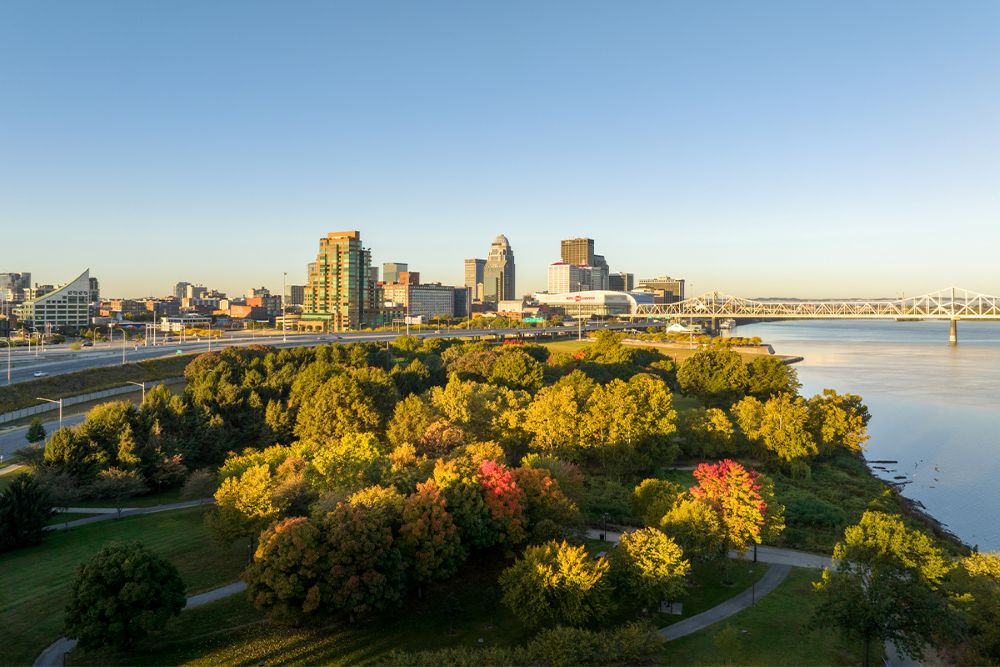 Louisville's Downtown Waterfront Park.