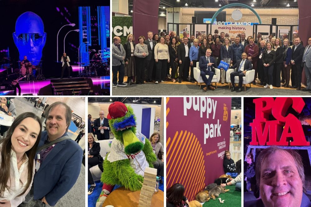 Collage of photos from PCMA 2026.