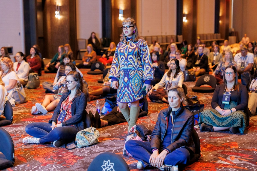 meditation and breathing session