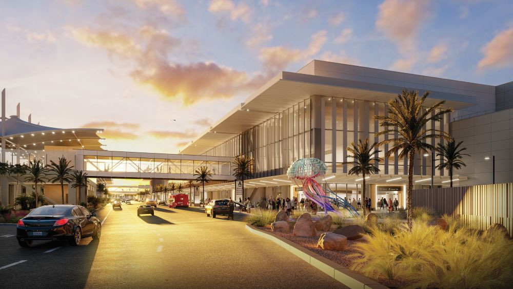 Rendering of the expansion of the San Diego International Airport
