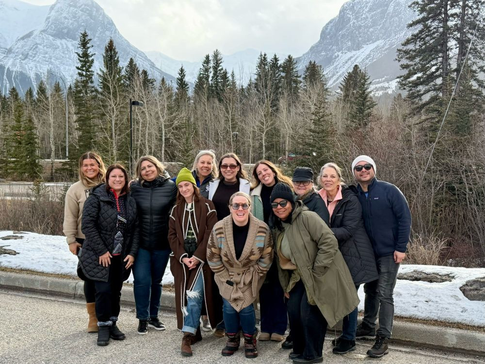 Calgary on Ice fam attendees in Banff