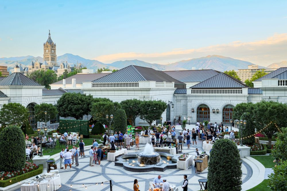 The Grand America Hotel's Center Courtyard