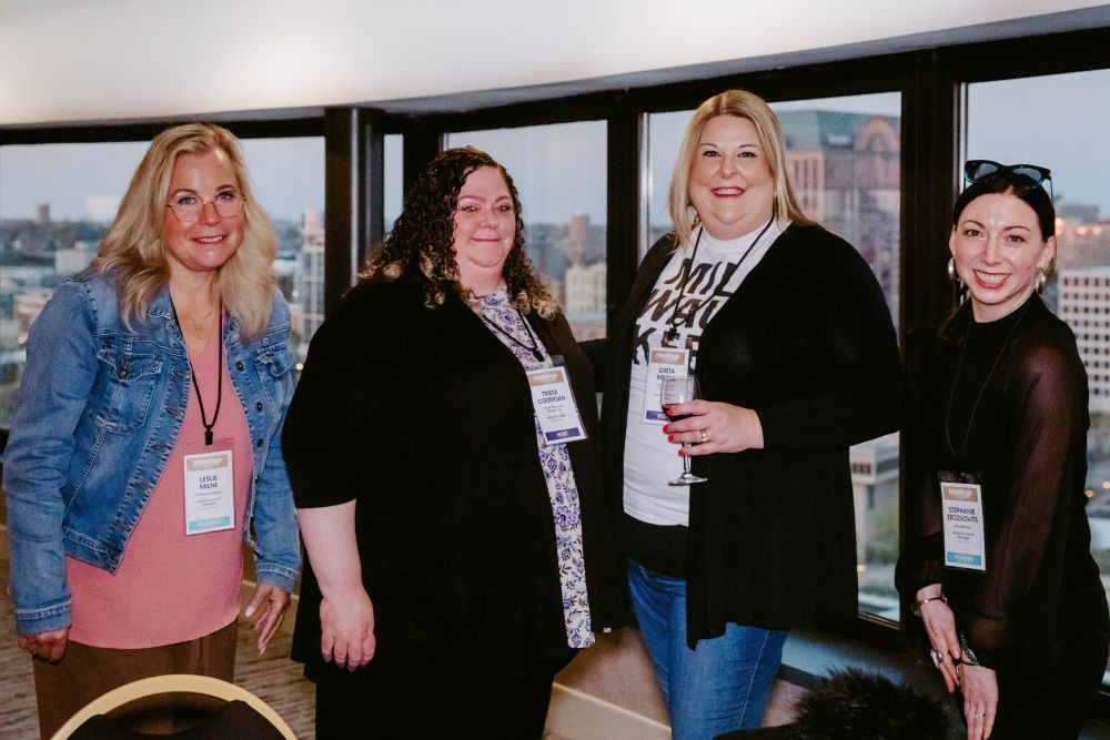 Planners and Hyatt Regency Milwaukee staff at opening night reception 