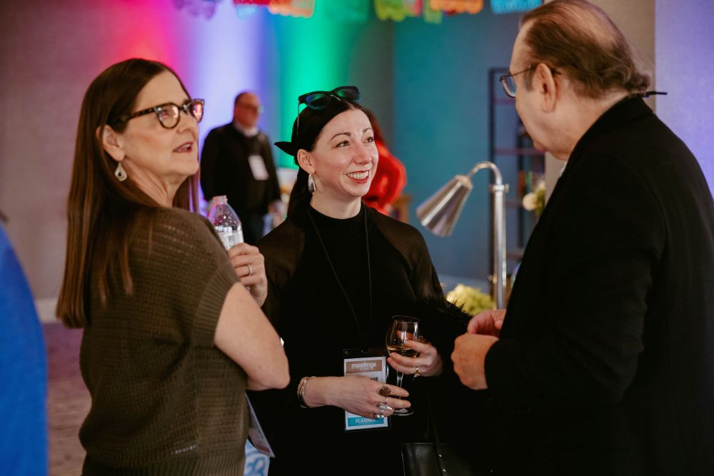 Planners at opening reception