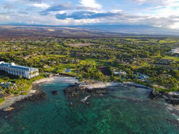 An aerial view of Fairmont Orchid. Credit: Keith Uehara Photography