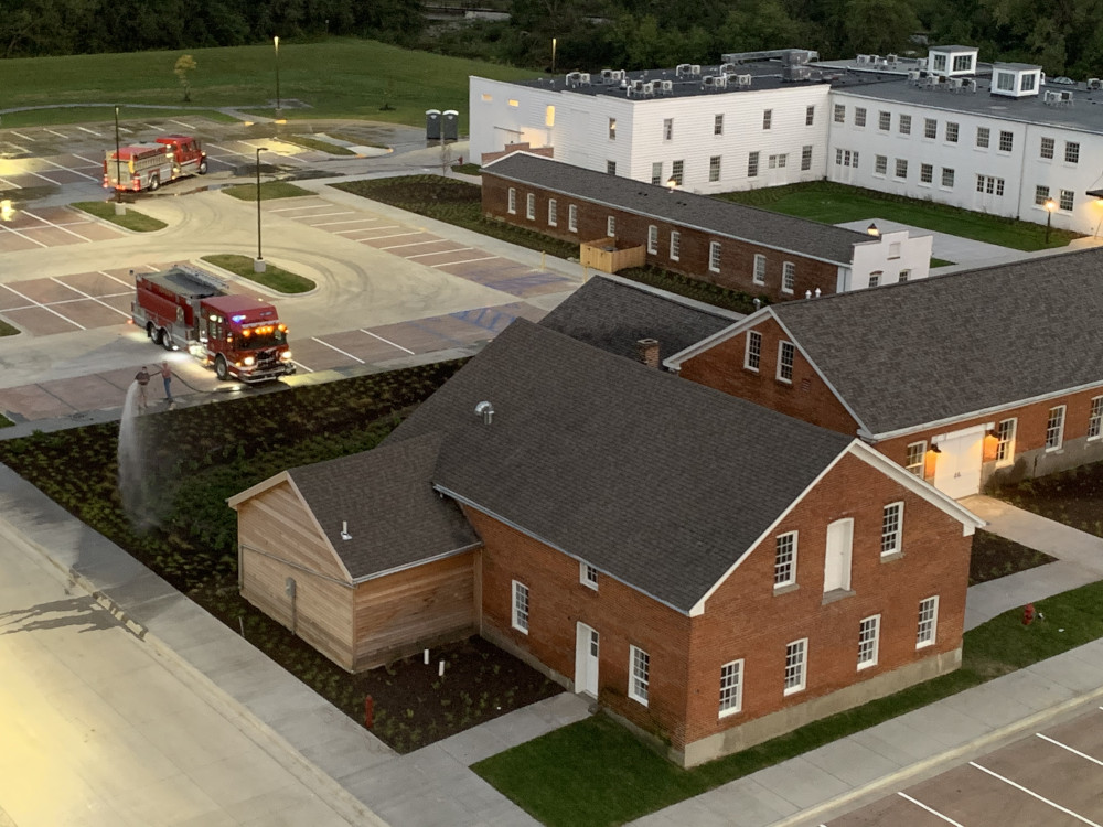 Photo: The mill complex originally included 13 buildings. It’s now the home of a luxury boutique hotel with 65 guest rooms, two comfortable gathering spaces and over 8,000 square feet of event space. Credit: Sara Montgomery