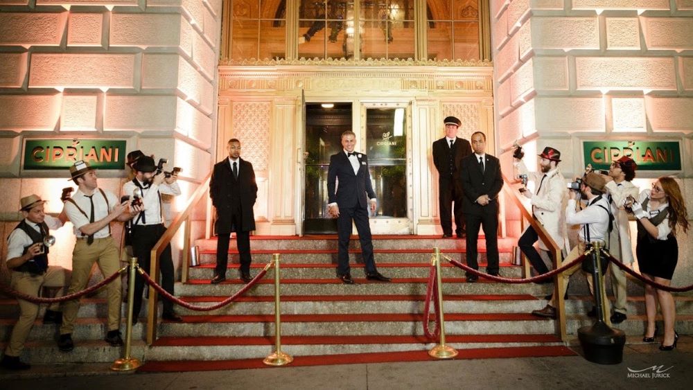 Michael Cerbelli in front of Cipriani venue