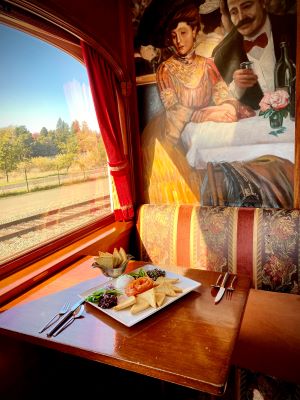 Afternoon tea on Napa Valley Train 