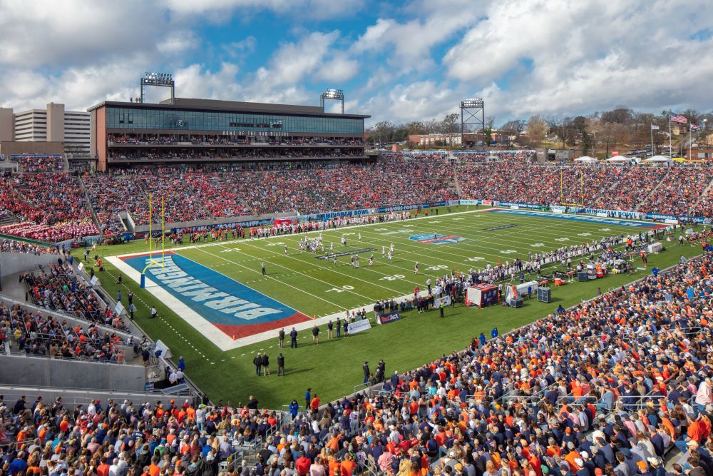 Photo of Protective Stadium, Birmingham, Alabama.