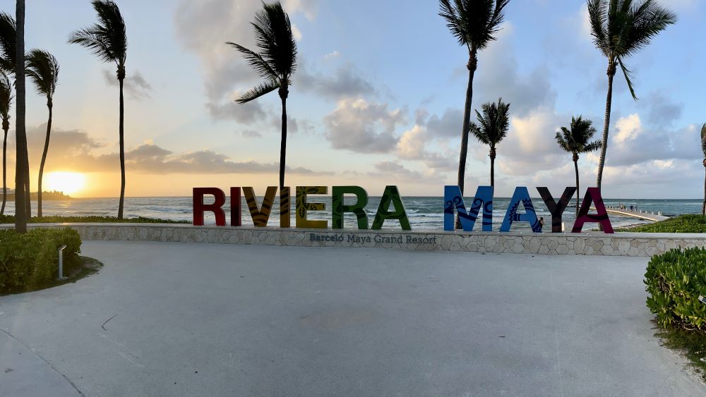 Riviera Maya Sign at Barceló Maya Grand Resort