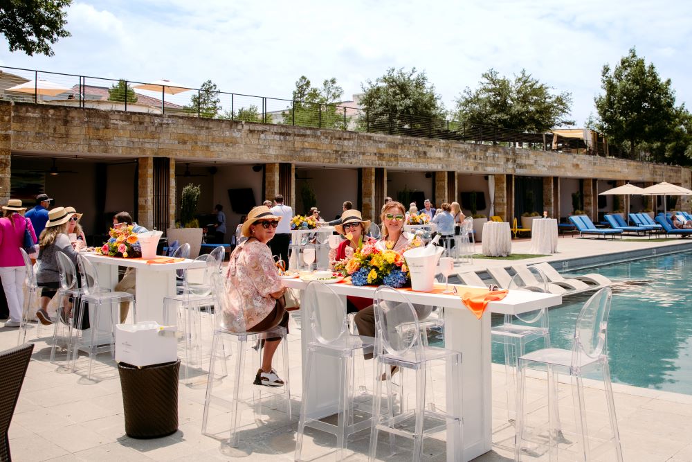 Networking by the pool at La Cantera Resort & Spa in Texas Hill Country