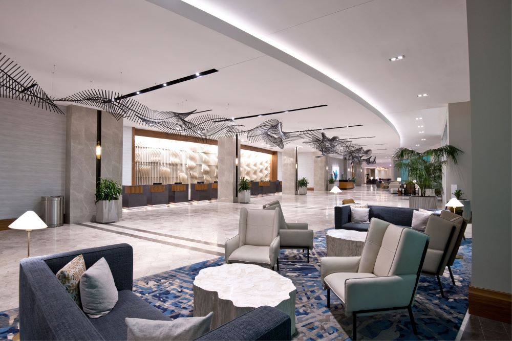 New lobby rendering at Hilton Orlando