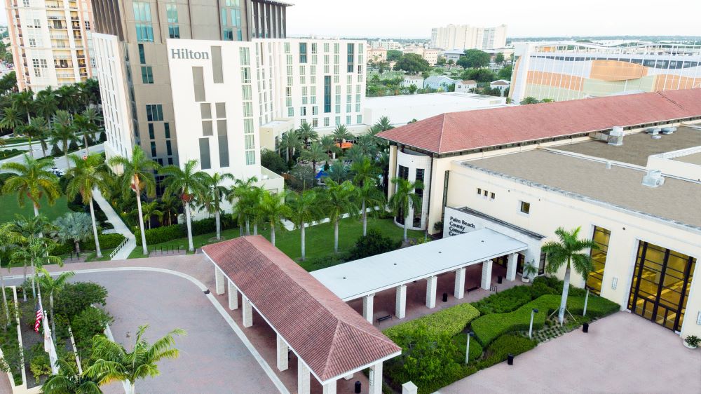 Palm Beach Convention Center and adjacent Hilton property