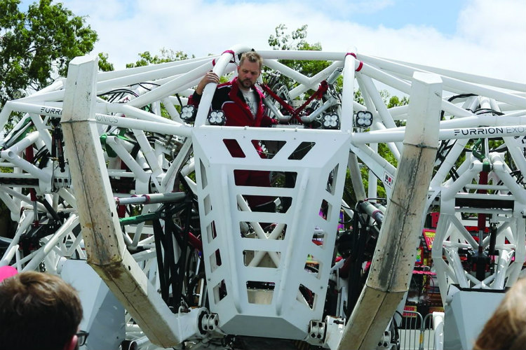 Furrion Exo-Bionics Mech at Maker Faire