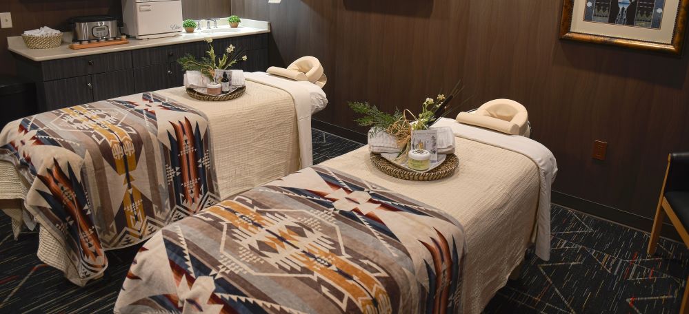 Interior of spa room Interior of spa room