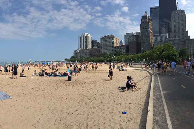 Lake Michigan Near The Westin Michigan Avenue Chicago, Credit: Christoph Trappe